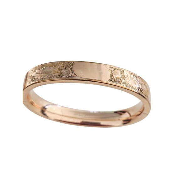 Antique FMCO Gold Filled Decorative Bangle Bracelet (GFBWC-7) - Picture 4 of 10